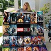 Marvel Movies The First Ten Years Quilt Blanket - Perfect for Fans of the Marvel Cinematic Universe