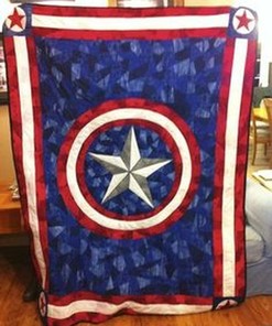 Marvel fans, add this Captain America quilt blanket to your collection