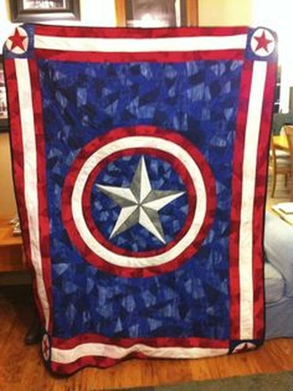 Marvel fans, add this Captain America quilt blanket to your collection