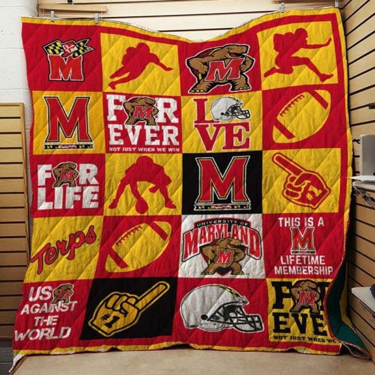 Maryland Terrapins Ncaa Quilt Bedding Set - Great for Fans of All Ages