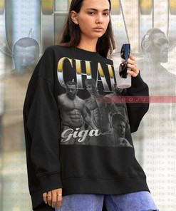 Masculin Giga Chad Meme Sweatshirt - Unisex Gym and Body Building Tee for Fans of Funny Movie Shirts