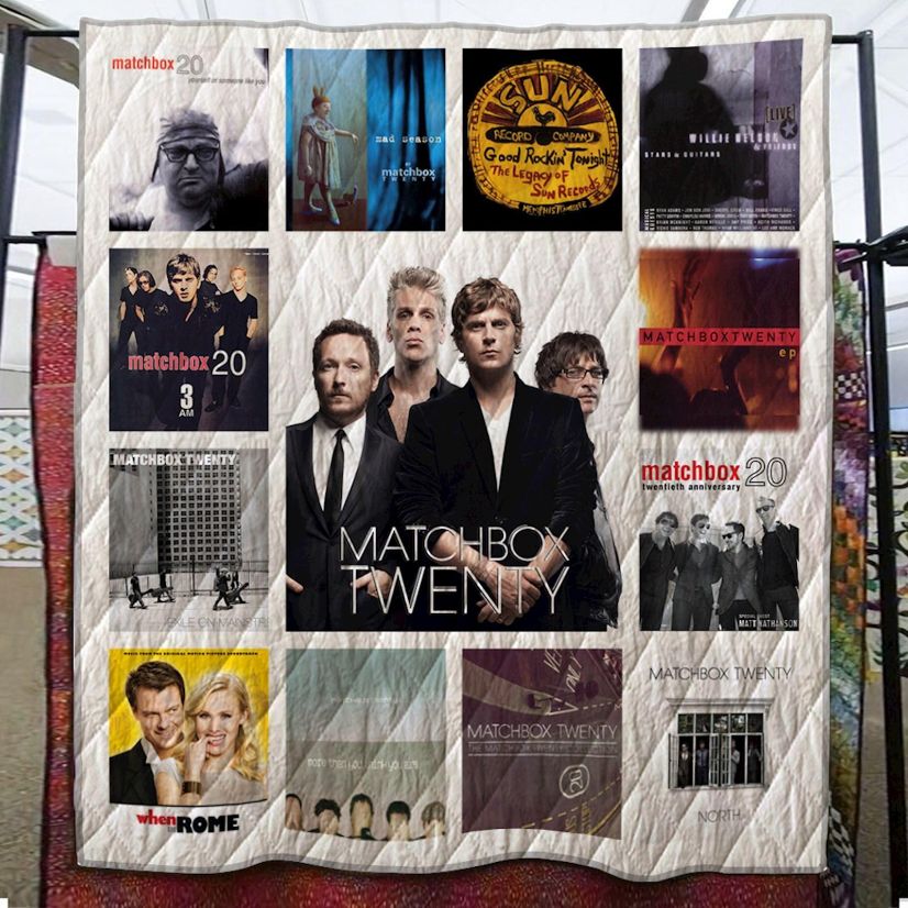 Matchbox Twenty Collection Quilt Bedding Set for Music Fans