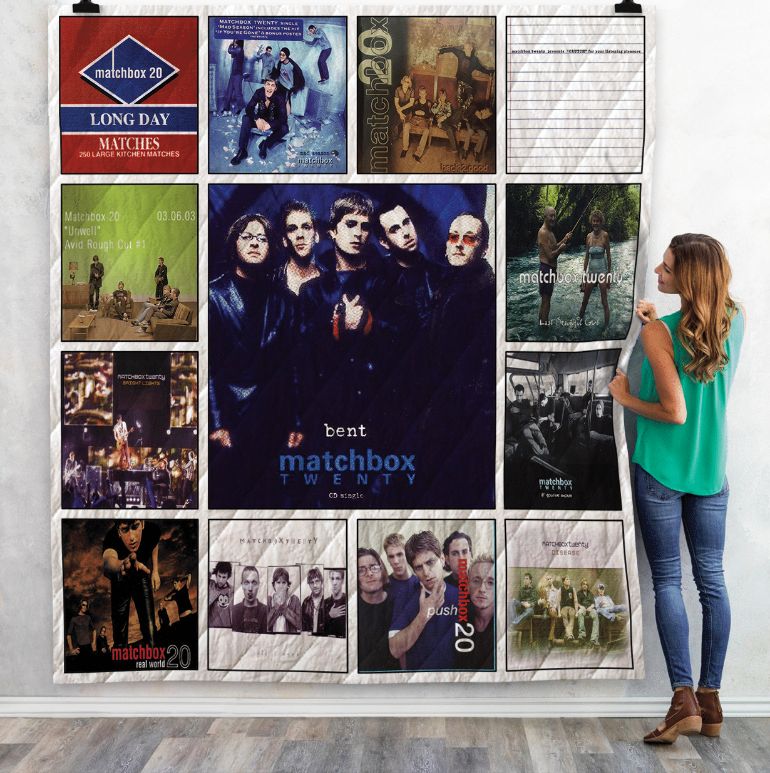 Matchbox Twenty's Throwback Album Art Quilt Blanket for Fans