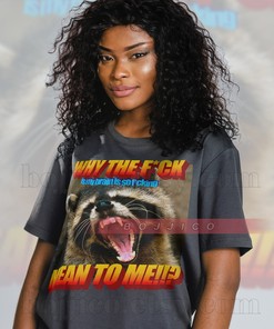 Mean Brain Raccoon & Possums Meme Shirt for Movie Fans