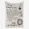 Meaningful Mother's Day Home Gift- To My Mother In Law, I Feel So Lucky Quilt Bedding Set for Women.