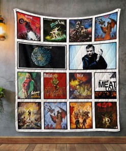 Meat Loaf Album Quilt Blanket for Rock Music Fans