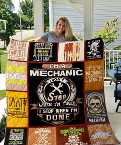 Mechanic Quilt Blanket - Perfect for Auto Enthusiasts