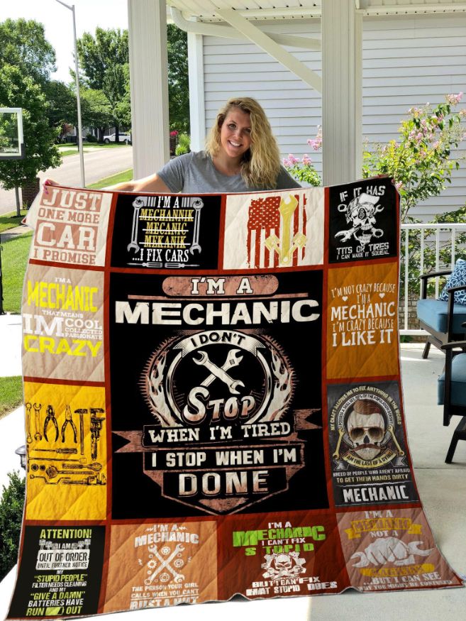 Mechanic Quilt Blanket - Perfect for Auto Enthusiasts