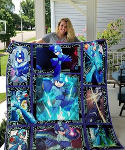 Mega Man Gift Collection Quilt Bedding Set, Perfect for Fans