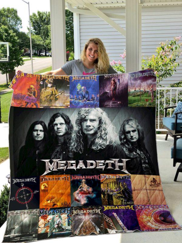 Megadeth Quilt Blanket DUP1 - Cool and Trendy Sofa Throw Blanket for Music Fans