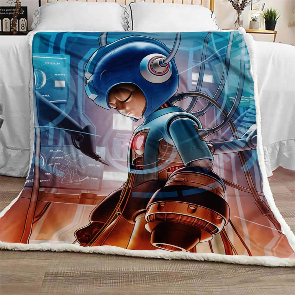 Megaman Fleece Blanket - Retro Gaming Home Decor