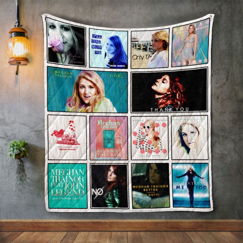 Meghan Trainor American Quilt Blanket for Music Enthusiasts