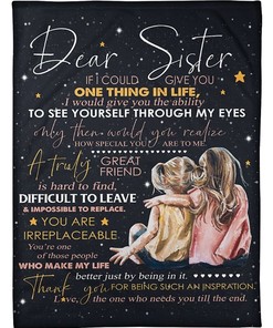 Memorial Gift For My Sister In Heaven Quilt Bedding Set for Family and Friends