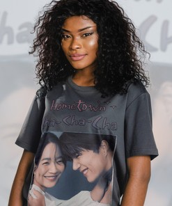 Men's RETRO Hometown CHACHACHA Shirt | Kim Seon-ho, Hong Du-sik, Shin Min-a, Yoon Hye-Jin | Movie Shirt for Kids