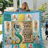 Mermaid Believe in Yourself Quilt Bedding Set - Personalized Bedding Set for Mermaid Lovers