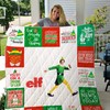 Merry Christmas Elf For Fans Christmas Collection Quilt Blanket - Merry Christmas Elf For Fans Vintage Quilt Bedding Set
