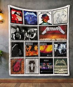 Metallica Kill 'em All Quilted Bedding Set - Perfect Gift for Fans