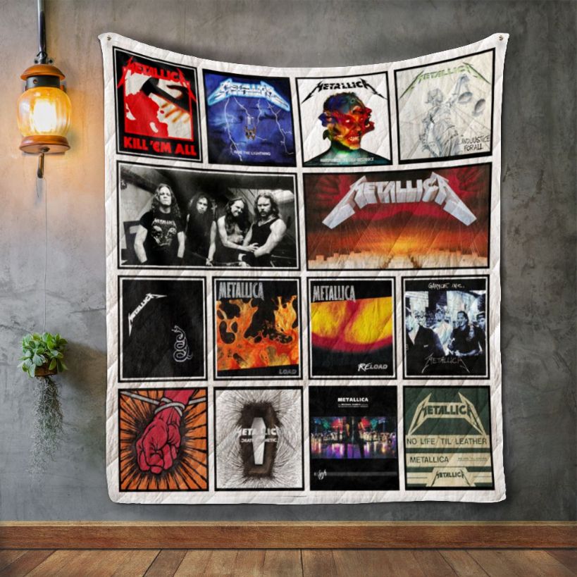 Metallica Kill 'em All Quilted Bedding Set - Perfect Gift for Fans