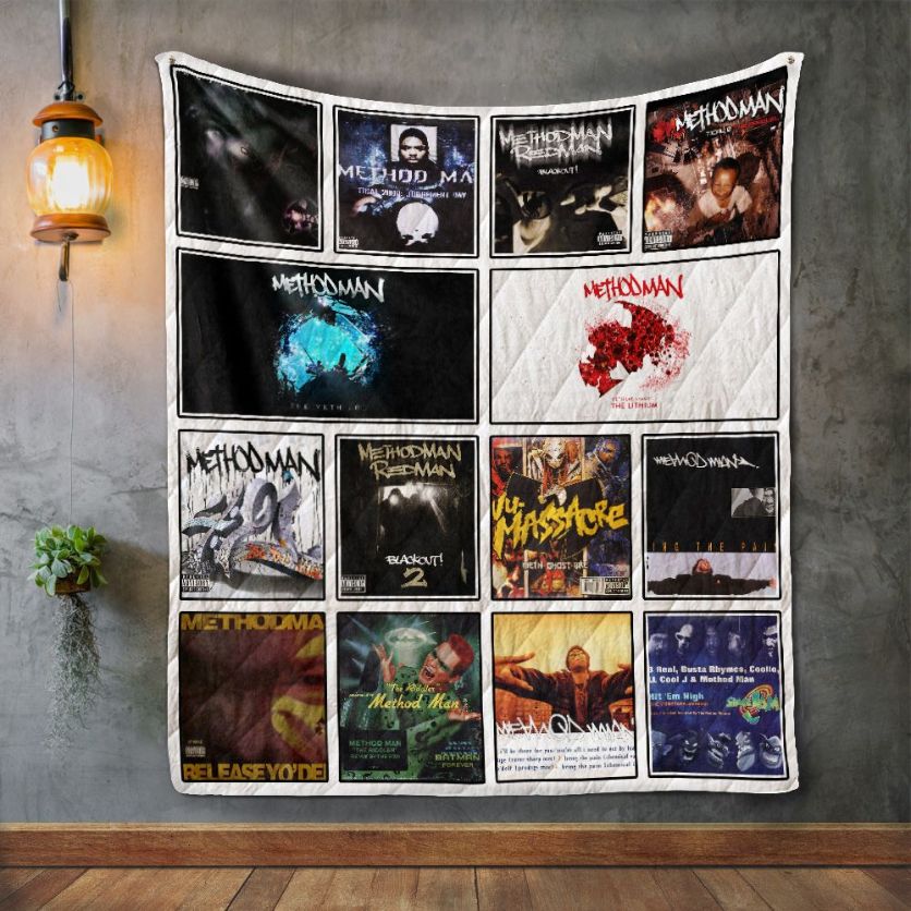 Method Man Album Covers Quilt Bedding Set for Hip Hop Fans