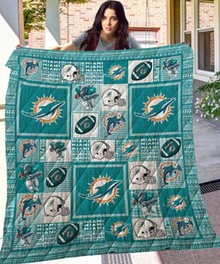Miami Dolphins Quilt Blanket - The Perfect Way to Stay Cozy While Cheering on Your Favorite Team