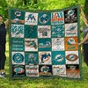 Miami Dolphins Team NFL Quilt Blanket - The Ultimate Bedding for Fans of the NFL and the Dolphins