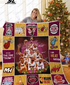 Miami Heat Christmas Gift Quilt Blanket - Celebrate the Holidays in Style