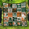 Miami Hurricanes NCAA Collection Love Bedding Quilt Set for Fans