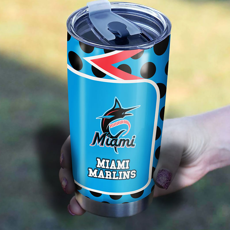 Miami Marlins MLB Tumbler - Fanatics-inspired Tumbler for Baseball Fans - Image 2