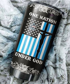 Miami Marlins MLB Tumbler - One Nation Under God Design for Baseball Fans