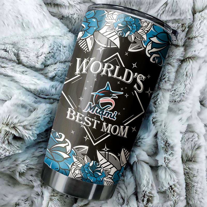 Miami Marlins MLB Tumbler - World's Best Mom Edition
