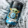Miami Marlins MLB Tumbler with Baby Yoda Personalization
