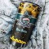 Miami Marlins MLB Tumbler with Beautiful Sunflower Design