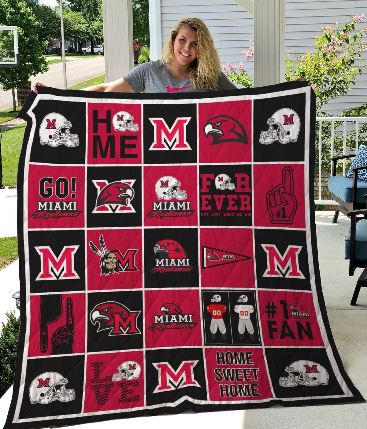 Miami (OH) Redhawks NCAA Quilt Bedding Set Perfect for Any Room