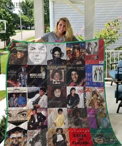 Michael Jackson's Album Art on this Quilt Blanket - Perfect for Fans