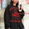 Michael Myers Butcher Shop Horror Sweatshirt | Fresh Meat T-shirt | 90s Style Sweater | Retro Movie Shirts for Men