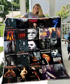 Michael Myers Halloween Horror Quilt Blanket featuring the Iconic Character