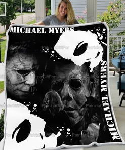 Michael Myers Halloween Horror Quilt Blanket made from Fleece