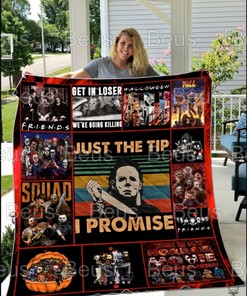 Michael Myers Halloween Horror Quilt Blanket with a Funny Twist
