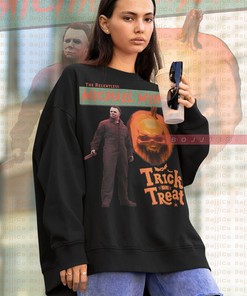 Michael Myers Halloween Horror Sweatshirt | Relentless Trick or Treat Scary Sweater | Vintage Movie Shirts Homage