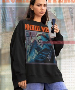 Michael Myers Horror Sweatshirt | Friday the 13th Tribute T-shirt | 90s Sweater | Retro Movie Shirts for Men