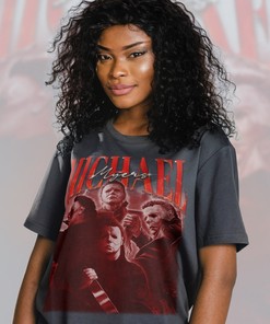 Michael Myers Retro Halloween Shirt | Voorhees & Friday the 13th Homage Tee | Movie Fans Gifts | Vintage Scary Clothing