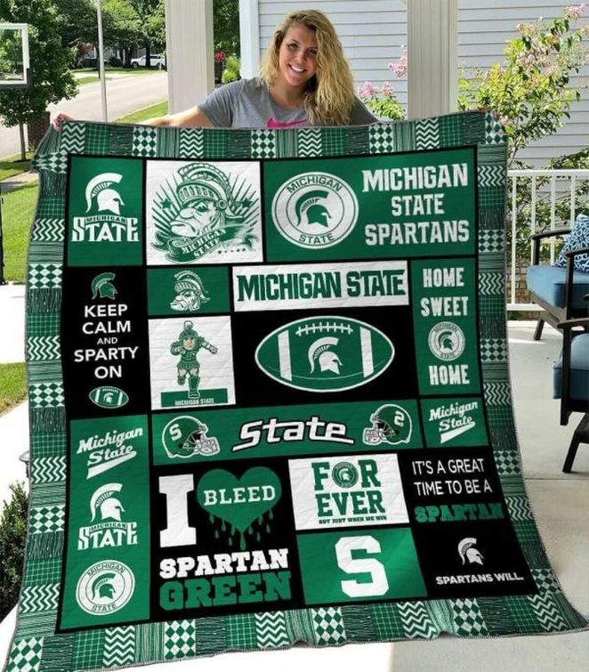 Michigan State Spartans NCAA Quilt Blanket - Enliven Your Room with Spartan Style