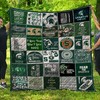 Michigan State Spartans fans, add this Life is Good green quilt blanket to your collection