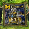 Michigan Wolverine Quilt Blanket LC8 for Sports Enthusiasts