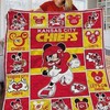 Micky Mouse Kansas City Chiefs Lover Quilt Blanket - Perfect Gifts for Sports Fans