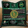 Military Police Courtesy Loyalty Service 3D Quilt with Patriotic Theme