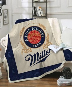 Miller Lite Sofa Fleece Blanket - Perfect for Beer Lovers