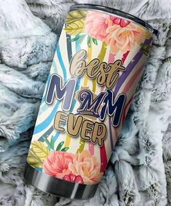 Milwaukee Brewers Best Mom Ever Cool Flower MLB Tumbler with Cool Style