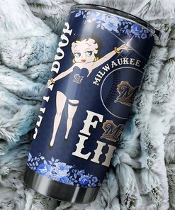 Milwaukee Brewers Betty Boop MLB Tumbler with a Quirky Flair