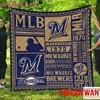 Milwaukee Brewers Inspired Quilt Blanket - Special Fan Gift Idea
